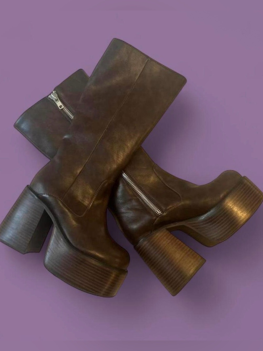 Delia’s x Dolls Kill - Vintage Soul Knee High Boots - Chocolate